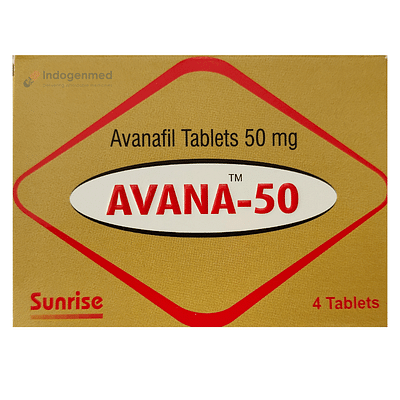 Avana Avanafil 50mg Tablets