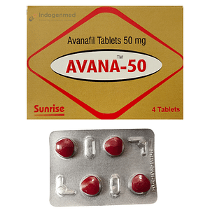 Avana Avanafil 50mg Tablets
