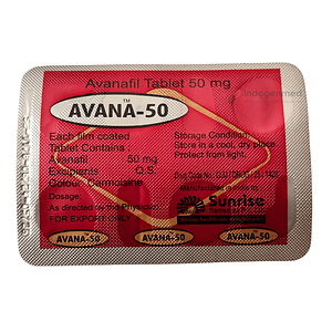 Avana Avanafil 50mg Tablets
