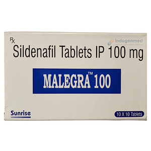 Malegra Sildenafil Citrate 100mg Tablets