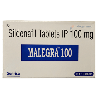 Malegra Sildenafil Citrate 100mg Tablets