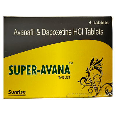 Super Avana Avanafil & Dapoxetine 100mg/60mg Tablets