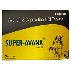 Super Avana Avanafil & Dapoxetine 100mg/60mg Tablets