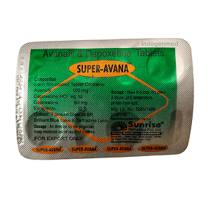 Super Avana Avanafil & Dapoxetine 100mg/60mg Tablets