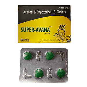 Super Avana Avanafil & Dapoxetine 100mg/60mg Tablets
