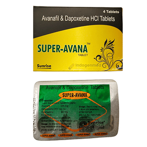 Super Avana Avanafil & Dapoxetine 100mg/60mg Tablets