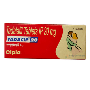 Tadacip Tadalafil 20mg Tablets