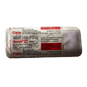 Tadacip Tadalafil 20mg Tablets