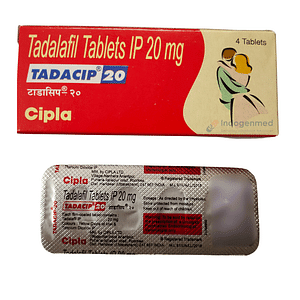 Tadacip Tadalafil 20mg Tablets