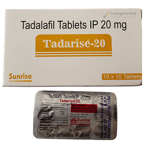 Tadarise Tadalafil 20mg Tablets