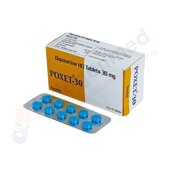 Poxet Dapoxetine 30mg Tablets