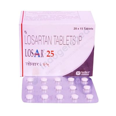 Losar Losartan 25mg Tablets