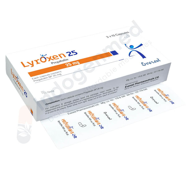 Lyroxen 25mg Capsules