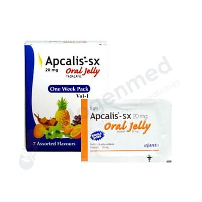 Apcalis-SX Tadalafil 20mg Oral Jelly