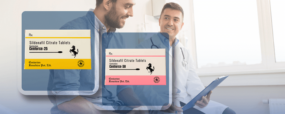 Cenforce 50 and 25 mg: Low-Dose Options for ED