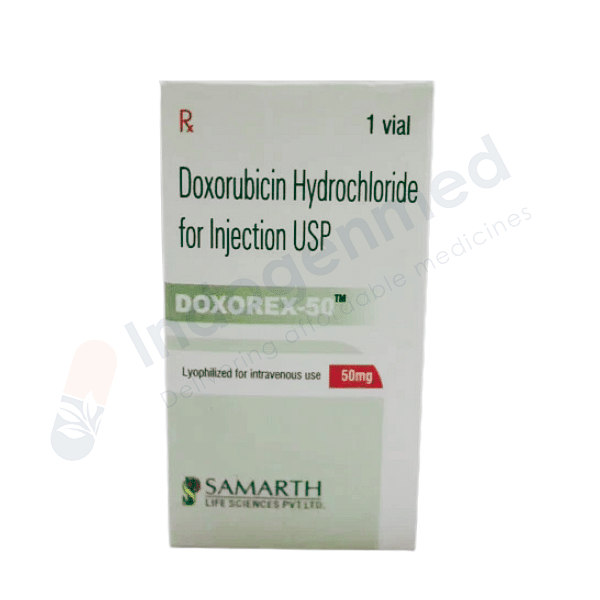 Doxorex Doxorubicin HCl 50mg Injection